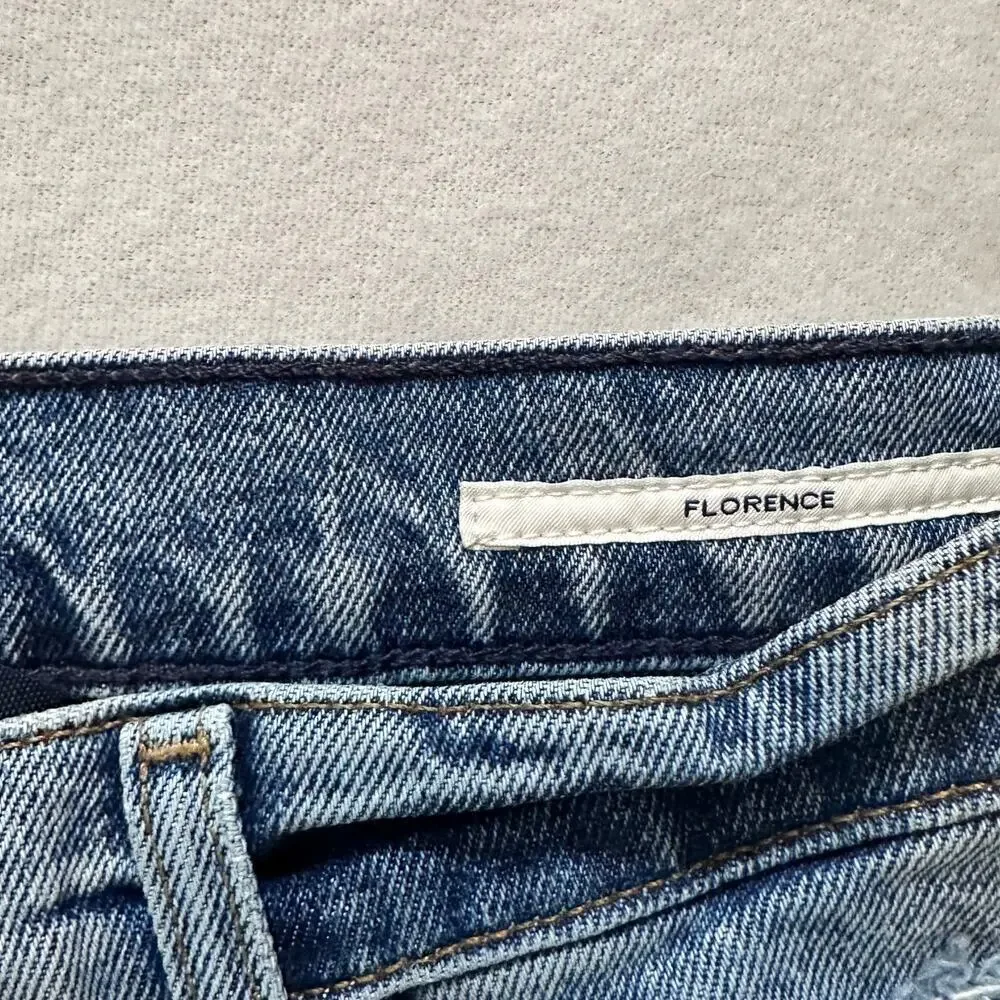 Citizens of Humanity Florence Jeans Size 26 High Rise Straight Raw Hem